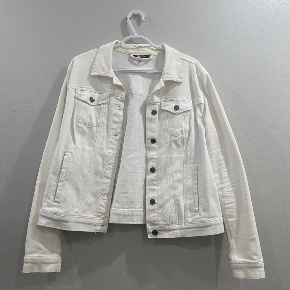 White jean jacket